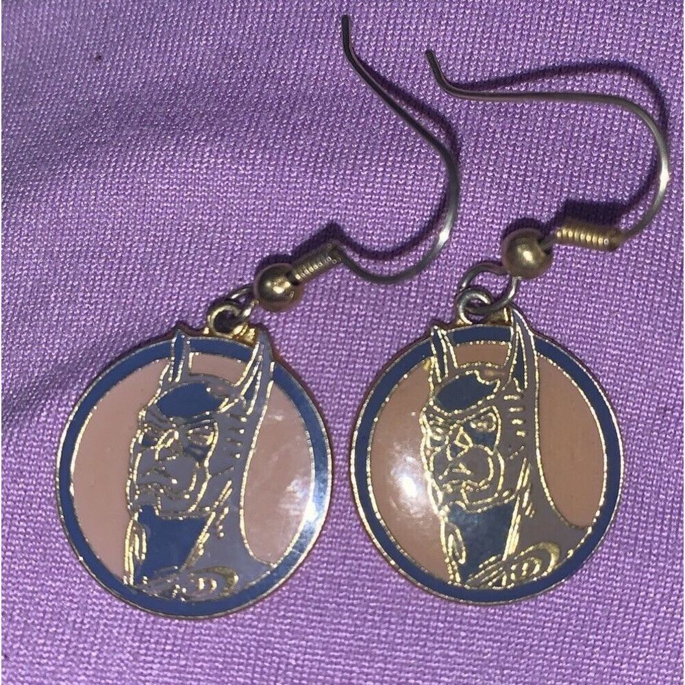 Batman Forever‎ The Movie 1994 Dangle Earrings DC Comics
